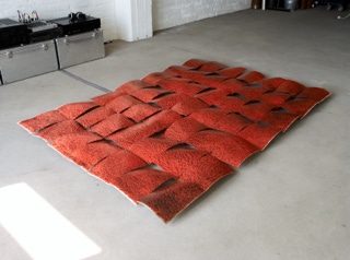 Bildliche Darstellung der Klangskulptur mit dem Titel "Teppich" aus dem Jahr 2012